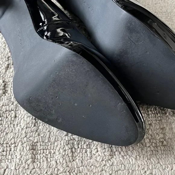 Tahari Women's Platform Black Patent Leather Stiletto Heels - Size 9.5 - Picture 7 of 7